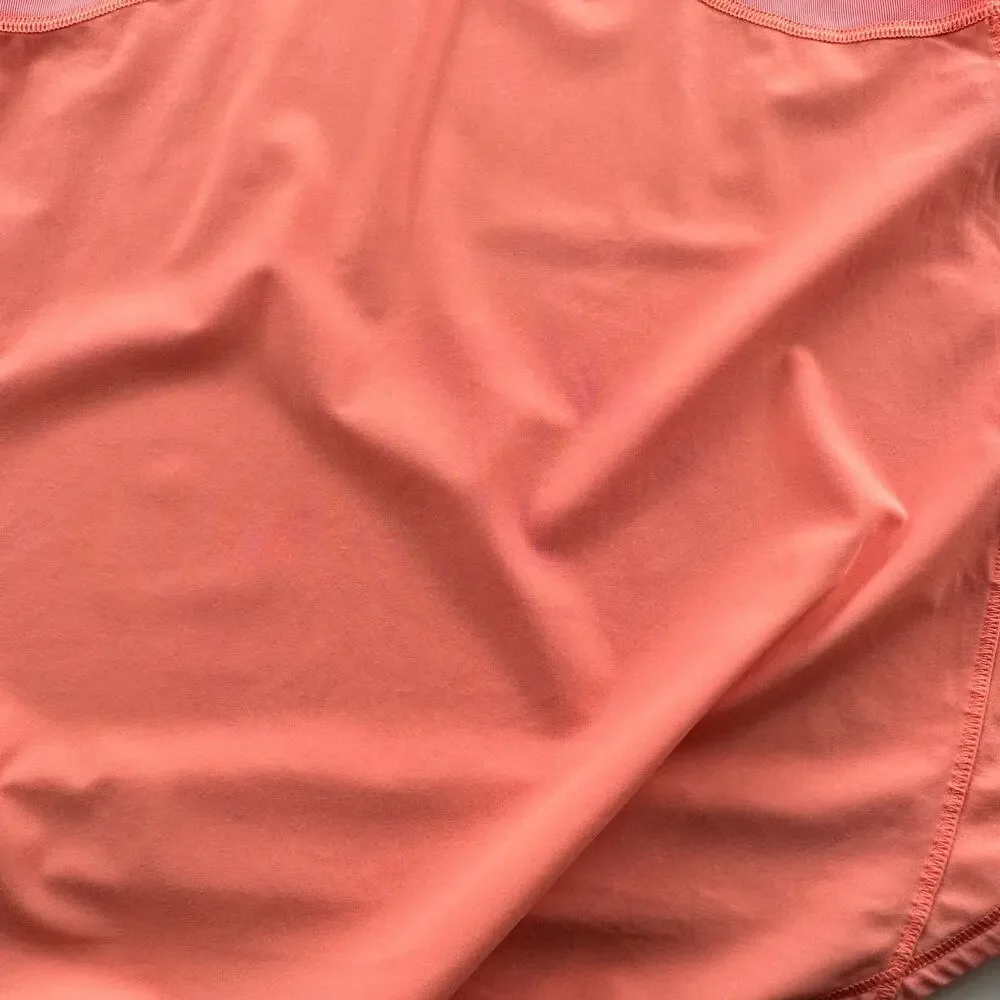 lululemon sculpt tank II Pop Orange Size 4 Mesh UPF 50+ running tank